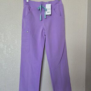 Figs XXS Tall Kade Cargo Lavender Scrub Pants